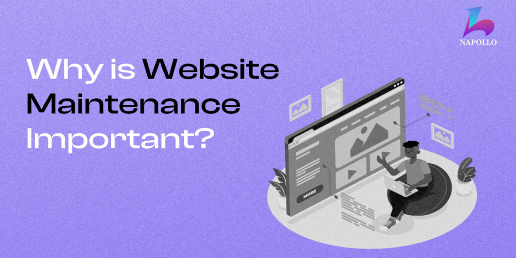 Blog 27 A technician updating website for optimal performance highlighting the importance of website maintenance.